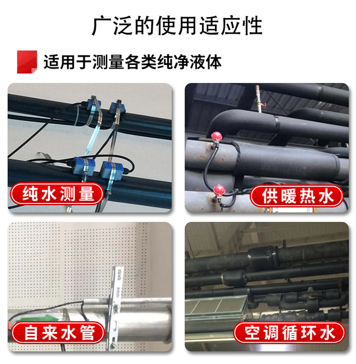 固定式超聲波流量計測量介質